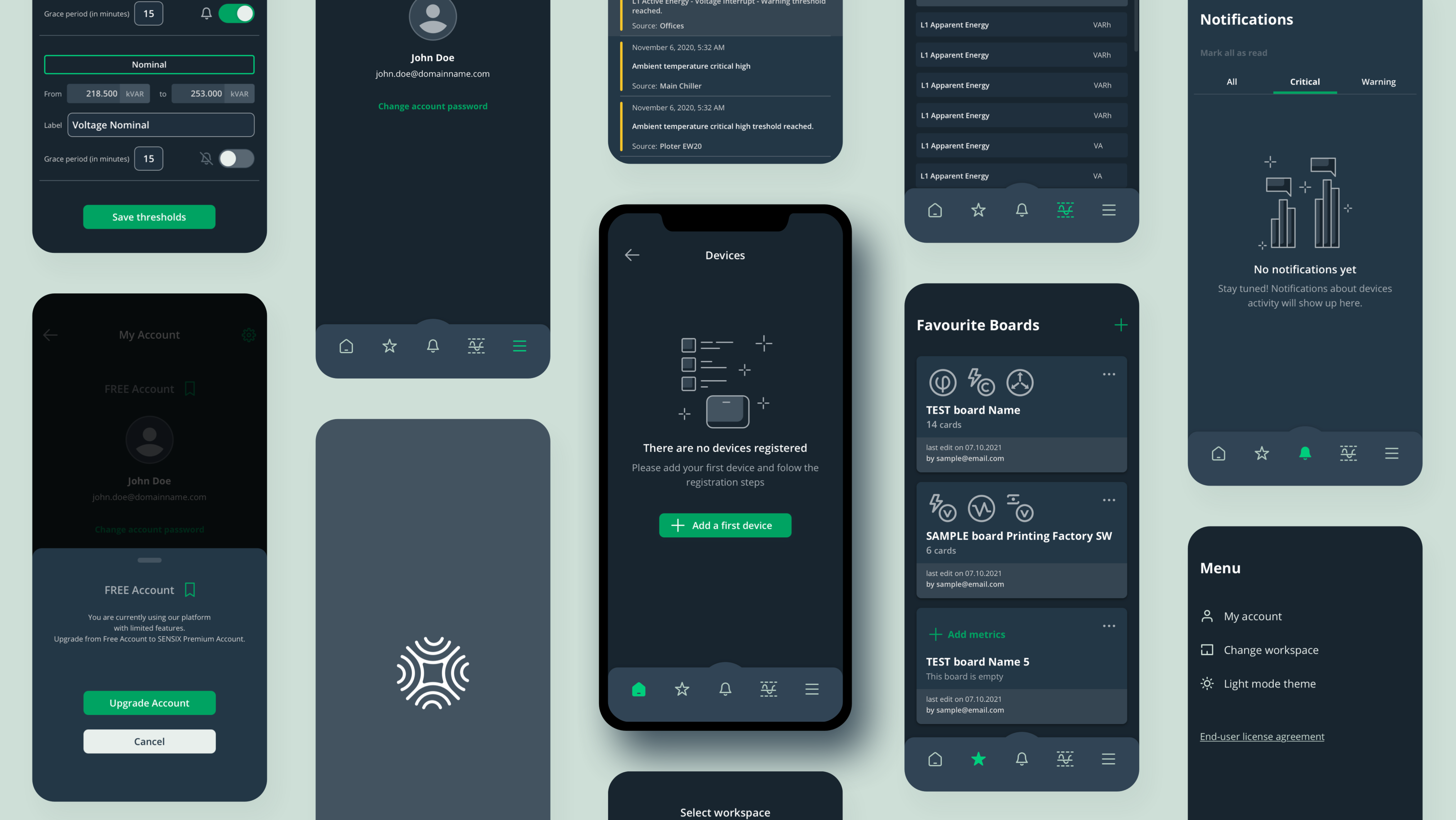 ux design for Sensix